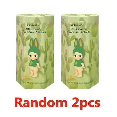 Cactus Series Blind Box Mini Anime Figurer Ornament Dockor Fans Barn Jul Födelsedagspresent leksak