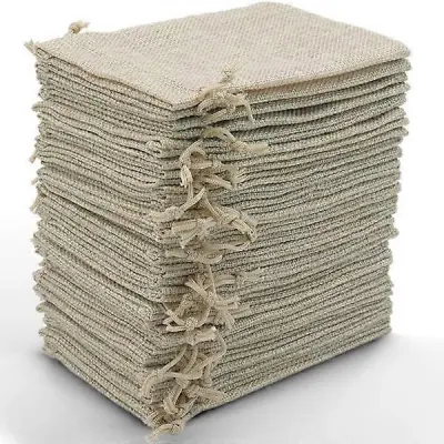 30 kosov 9x12 cm vrečke iz jute, lanene vrečke, darilna vrečka za večkratno uporabo, vrečke iz jute z vrvico za nakit