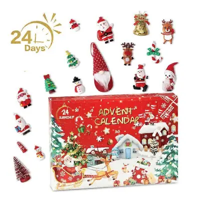 Adventni koledar Fidget Blind Box, 24-dnevne igrače, odštevanje do božičnega darila za otroke