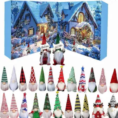 Adventni koledar Enchanted Christmas Gnome 24 dni čarovnije s kodo izdelka HK903