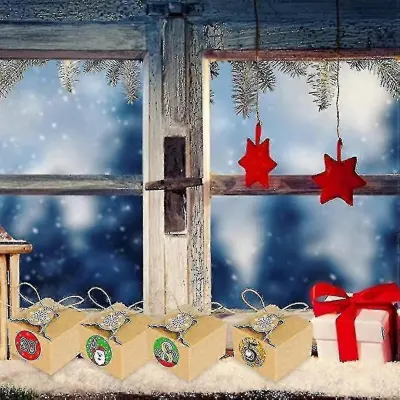 Diy škatle za adventni koledar Božično odštevanje za otroke 24 prazno darilo za božični adventni koledar