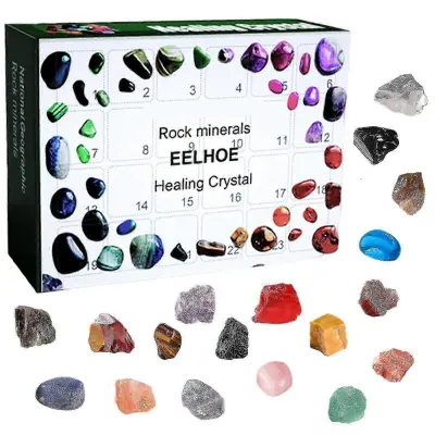 2025 Ore Božični adventni koledar Rock Collection Božični odštevalni koledar 24-dnevni božični praznik Rocks