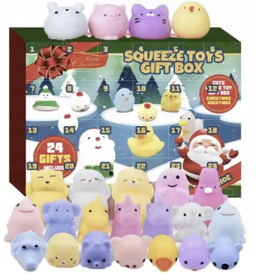 Adventni koledar Squishy Squishies Protistresne počitnice