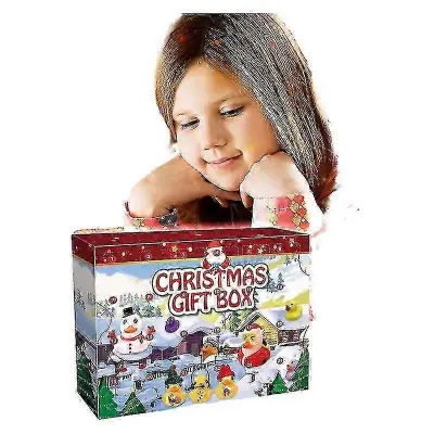 Božična gumijasta račka Adventni koledar Božična gumijasta račka Igrača Blind Box 24gate Koledar Ustvarjalno presenečenje Toychrui643