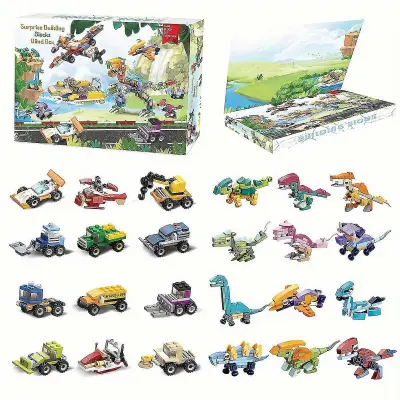 Božični odštevalnik dinozavrov, adventni koledar Trex, set igrač za dinozavre