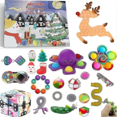 Božični adventni koledar Darilna škatla Dekompresijski set igrač Božični adventni koledar