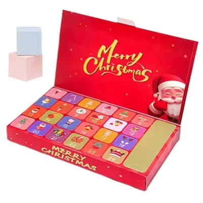 Božični koledar Odštevalnik Kristalni koledar Rock Stone Theme 24 Škatle Holiday Kids Girls Stocking Stuffers Party
