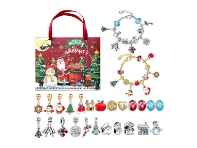 24-dnevni božični odštevalni koledar Advent Blind Box DIY komplet zapestnic