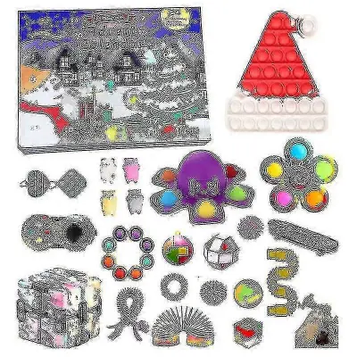 Božični adventni koledar Darilna škatla Dekompresijski set igrač Božični adventni koledar