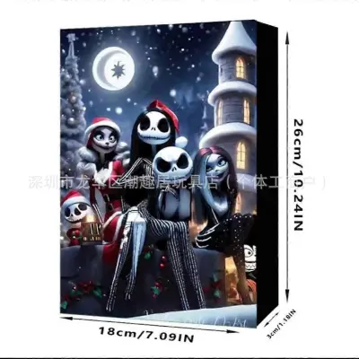 Božični adventni koledar 24 Odštevalnik Halloween Koledar Blind Box Presenečenje Halloween Smešno darilo
