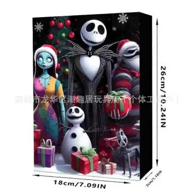 Božični adventni koledar 24 Odštevalnik Halloween Koledar Blind Box Presenečenje Halloween Smešno darilo