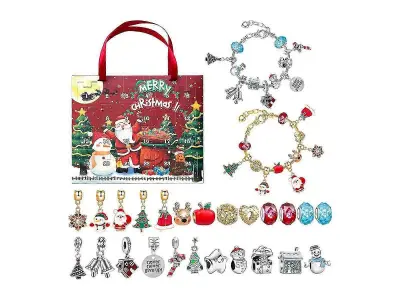 24-dnevni božični odštevalni koledar Advent Blind Box DIY komplet zapestnic