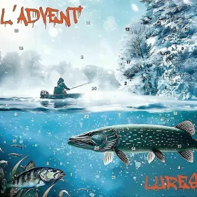 Ribiški adventni koledar, ribiška vaba za božič