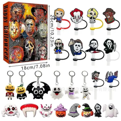 Božični adventni koledar Halloween countdown blind box klovn smrt bučni vzorec obesek Halloween blind box
