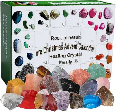 2023 božični adventni koledar Xmas Blind Box Rock Ore Mineral Fossil Kit