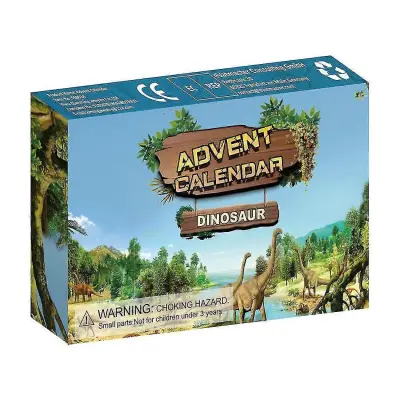 Slepa škatla Božična otroška darila Dinozaver Božič 24 številk Adventno božično odštevanje