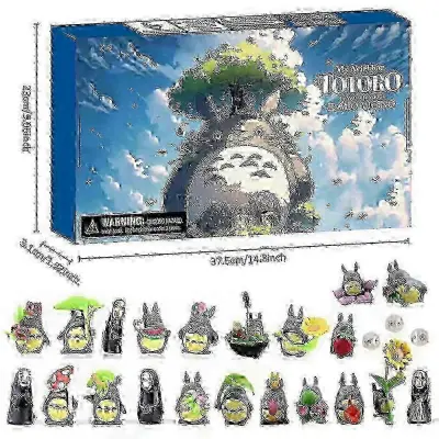 Totoro Figures Božični adventni koledar 24 Days Xmas Countdown Blind Box Božično darilo presenečenja