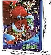 Nov prihod Green Hair Monster Grinch škatla za božični adventni koledar Grinch 24 kosov obrnjene škatle za slepe koledarje