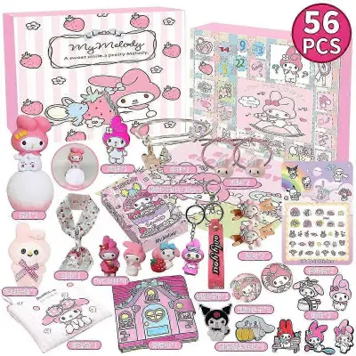 Božični adventni koledar Sanrio Kuromi My Melody Hole Music Blind Box Set LABUBU Hole Music Blind Box