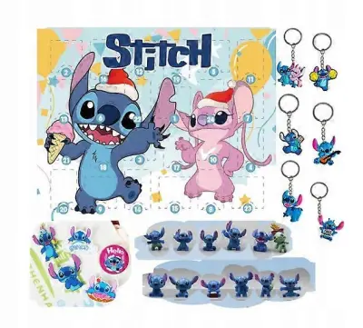 Adventni koledar 24 Elements Stitch Sticz Figurice Obeski za ključe Broške Advent