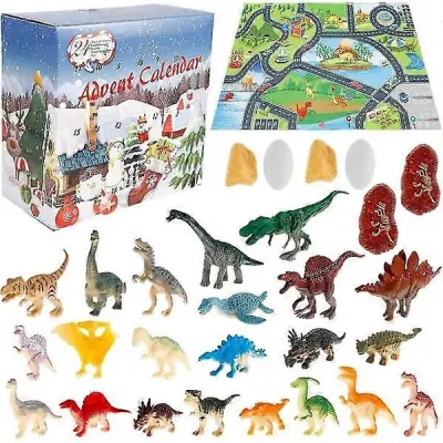 Velikanski priljubljeni božični koledar z dinozavri v slepi škatli, adventni koledar naredi sam, komplet igrač za dinozavra tiranozavra reksa