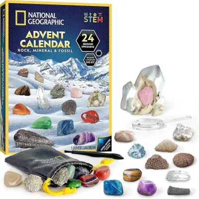 Geologija in kamnine Božični adventni koledar 2025 - Popoln advent dragih kamnov