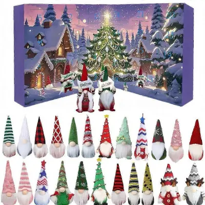 Adventni koledar Enchanted Christmas Gnome 24 dni čarovnije s kodo izdelka HK903