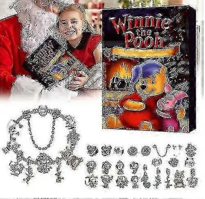 Božična adventna Diy zapestnica Kreativni koledar Blind Box Winnie The Pooh Gd
