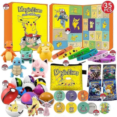 Božični adventni koledar Labubukolomi Melody škatla za zavese različne risane vilini Super Mario igrače za zabavo okraski holechrui944