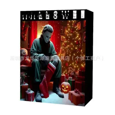 Božični adventni koledar 24 Odštevalnik Halloween Koledar Blind Box Presenečenje Halloween Smešno darilo