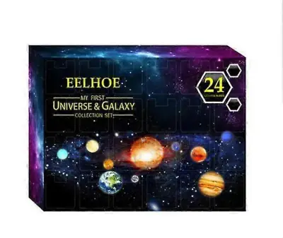 Adventni koledar 2023 Blind Box Adventni koledar s 24 kamni Rocks Storage Darilna škatla Izobraževalno božično darilo za otroke_1