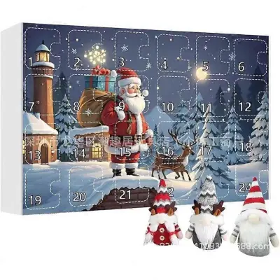 Božični Gnome Adventni koledar Gnome Plišasta punčka Igrača Blind Box