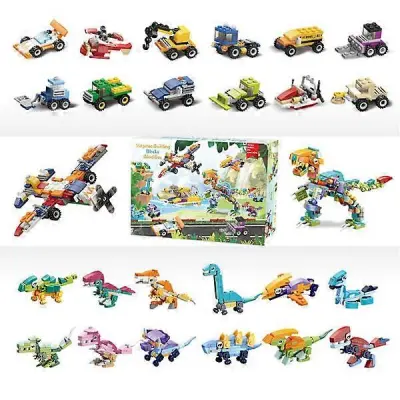 Ogromen priljubljen božični koledar z dinozavri v slepi škatli - DIY Tiranozaver Dinozaver Toy Kit G