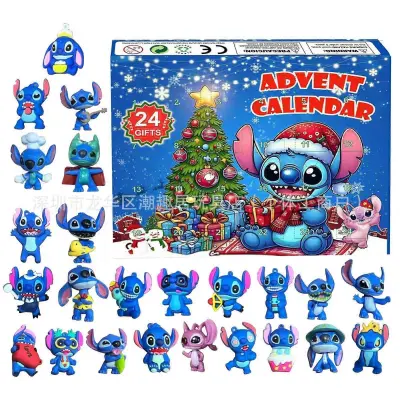 Nova škatla za slepe božične adventne koledarje Stitch Lilo & Stitch