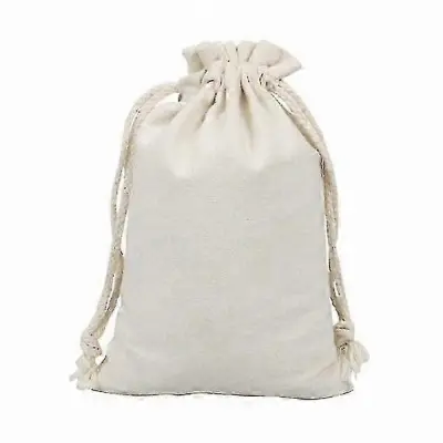 20-paketne vrečke iz blaga z vrvico, 13 x 18 cm, shramba za nakit in darila, mešanica bombaža in lanu