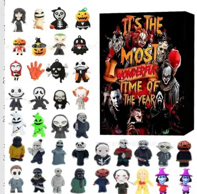 Božični adventni koledar 24 Odštevalnik Halloween Koledar Blind Box Presenečenje Halloween Smešno darilo