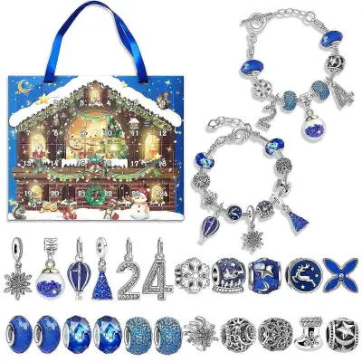 24-delni DIY komplet zapestnic za božični adventni koledar cs