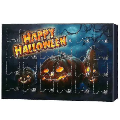 Magene 2pc Halloween Horror Nights Odštevalnik Koledar Blind Box Božična adventna 24-delna darilna lutka Blind Box
