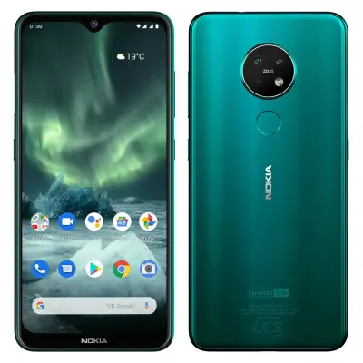 Obnovljeno - znaki rabe - Ecofone 7.2 zelena 128 GB 6 GB ram dual sim