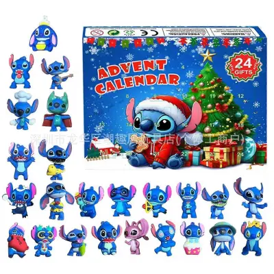 New Stitch Lilo & Stitch Božični adventni koledar Blind Box 24 Halloween Countdown Anime Blind Box