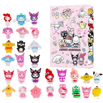 Nova Sanrio lutka slepa škatla luknja glasbena lutka obesek poke glasba božično otroško darilo