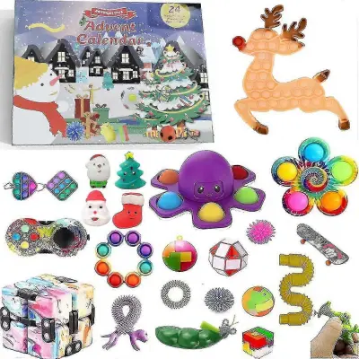 Božični adventni koledar Darilna škatla Dekompresijski set igrač Božični adventni koledar