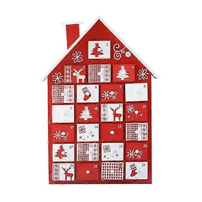 2025 Božični leseni adventni koledar Hišica s predali za shranjevanje LED osvetljena odštevalna številka Ornament Počitniški dom Desktop Decora