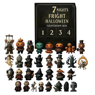Adventni koledar za noč čarovnic 31 Spookys igrače presenečenja za otroke za počitnice