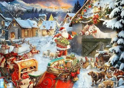2025 Christmas Blind Box Odštevalni koledar Puzzle Božični adventni koledar Darilo Božično darilo
