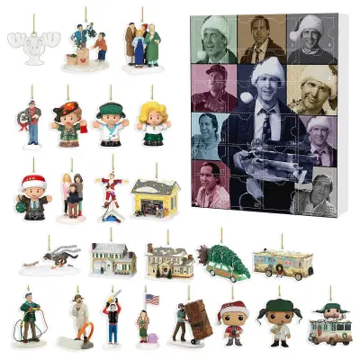 Božični adventni koledar National Lampoon's Christmas blind box ljubki akrilni okraski dekoracija za praznično vzdušje