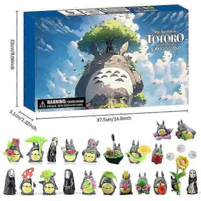 Totoro Figures Božični adventni koledar 24 Days Xmas Countdown Blind Box Božično darilo presenečenja