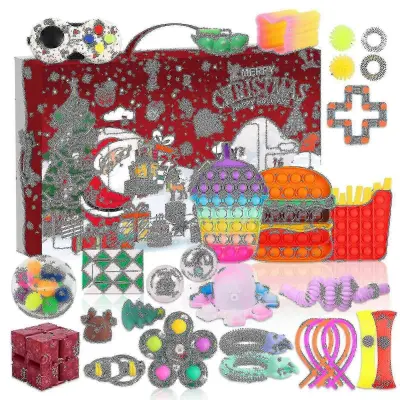 Darilo za božični adventni koledar Fidget Toys 24 Days Pack Set Komplet proti stresu Stress Relief Fidget Toy Blind Box