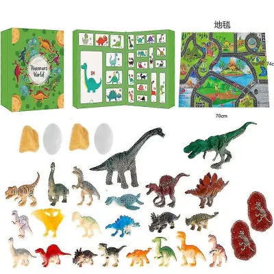 24-dnevni božični adventni koledar, odštevanje mini dinozavrov, otroška darila