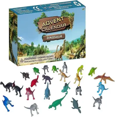 24PCS 2021 Odštevalnik adventni koledar Blind Box, Dinozavri Adventni koledar Igrača za otroke Otroci